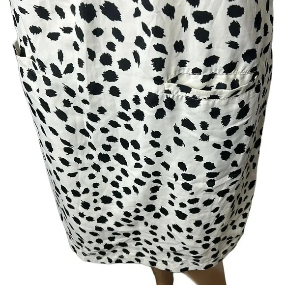 DESIGUAL pleated polka dots dress,sleeveless,B&W dalmatian,dots,pockets,like new - Picture 8 of 11